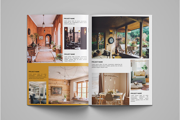 Interior Portfolio Brochure in Brochure Templates - product preview 2