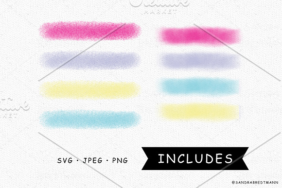 Bullet Journal planer brush strokes in Stationery Templates - product preview 1