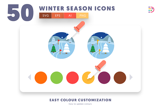 Winter Season Icons in Icons - product preview 2