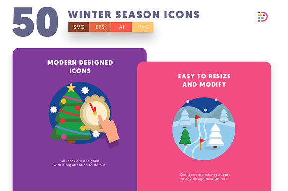 Winter Season Icons in Icons - product preview 6