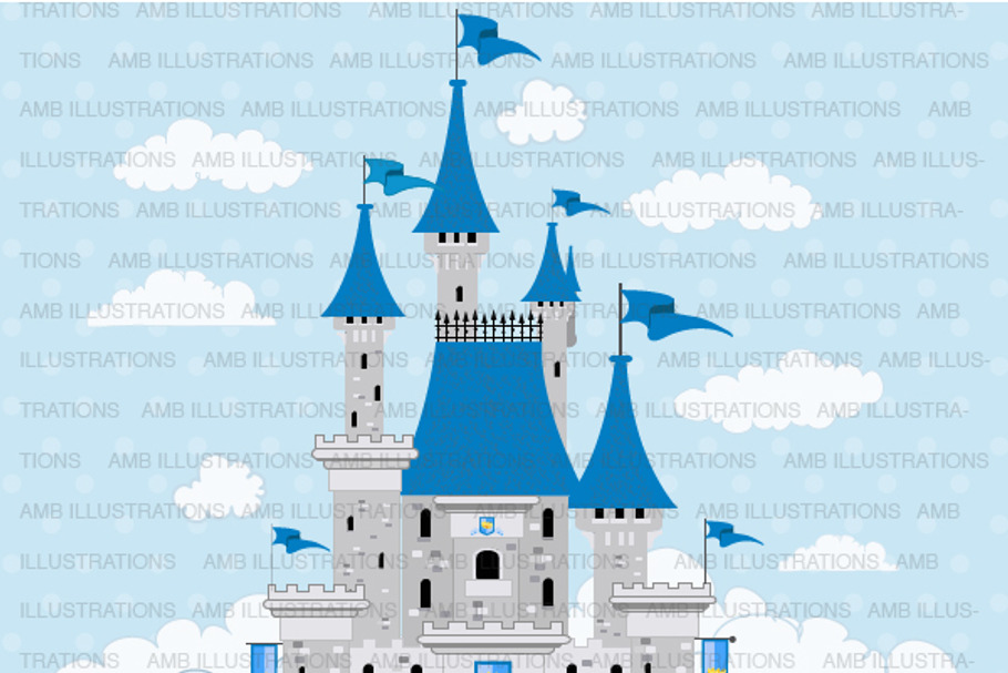 Fairytale Castles Clipart AMB-992