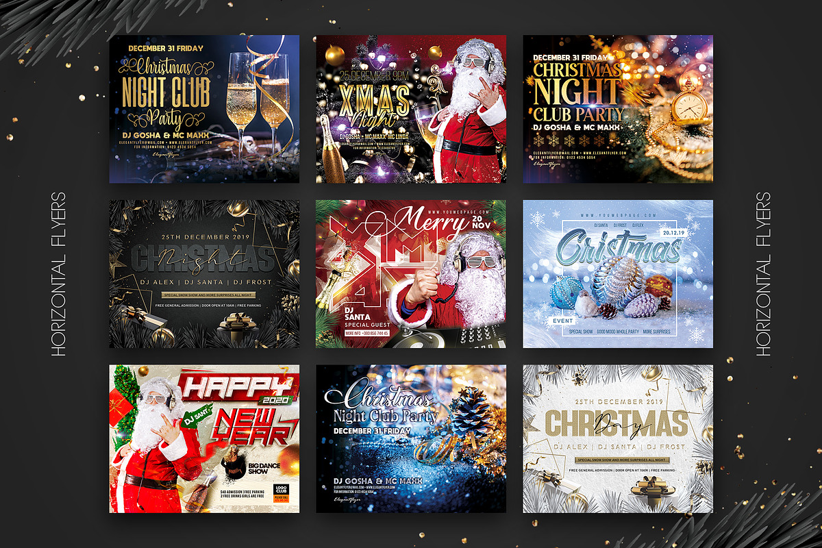 Christmas & New Year Flyers Bundle in Flyer Templates - product preview 8