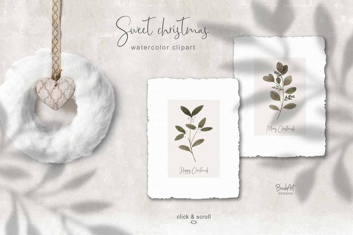 Sweet watercolor christmas. in Illustrations - product preview 8