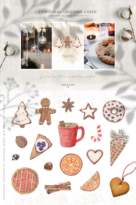Sweet watercolor christmas. in Illustrations - product preview 1