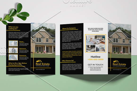 Real Estate Trifold Brochure  V962 in Brochure Templates - product preview 2