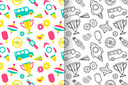 Seamless patterns for kids