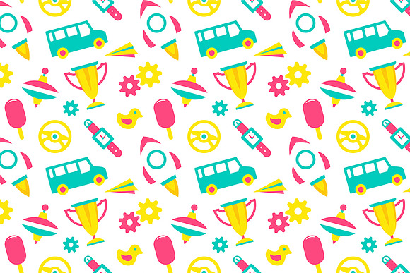 Seamless patterns for kids in Patterns - product preview 1