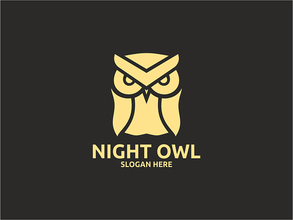 Night Owl Logo in Logo Templates - product preview 1