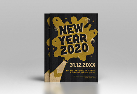 New Year Flyer in Flyer Templates - product preview 1