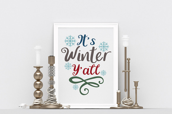 Winter SVG Cut File Bundle in Illustrations - product preview 3