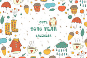 Cute 2016 year Calendar