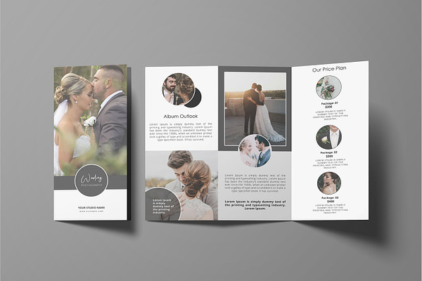 Minimal Wedding Trifold Brochure
