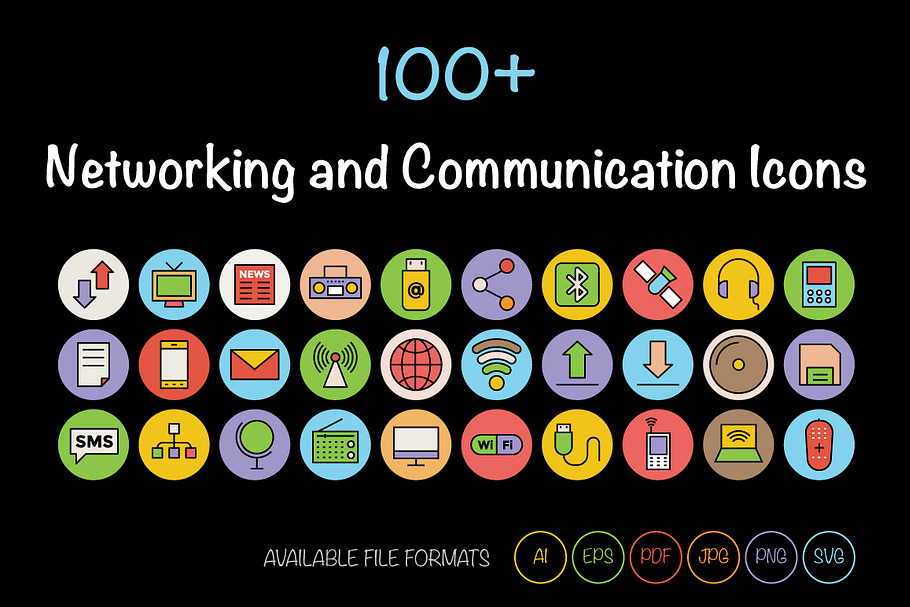 100+ Networking & Communication Icon