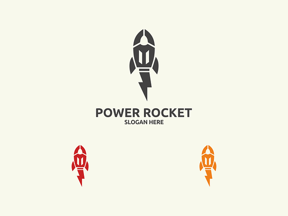 Power Rocket Logo in Logo Templates - product preview 1