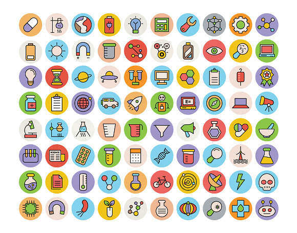 100+ Science and Technology Icons in Graphics - product preview 1