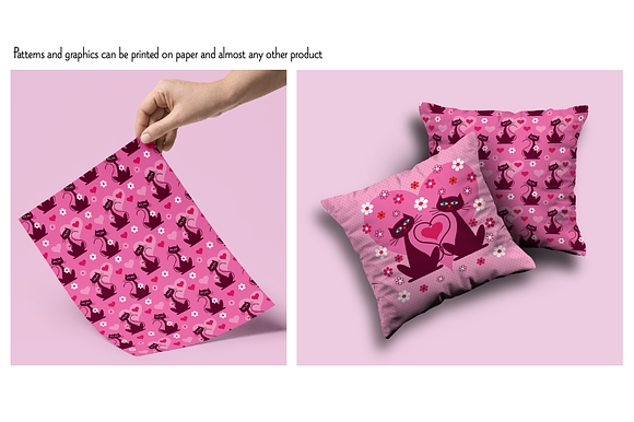 Cat Valentine & Seamless Patterns in Patterns - product preview 1
