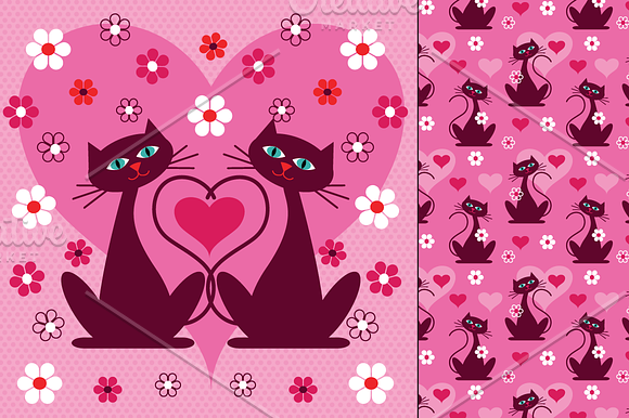 Cat Valentine & Seamless Patterns in Patterns - product preview 3