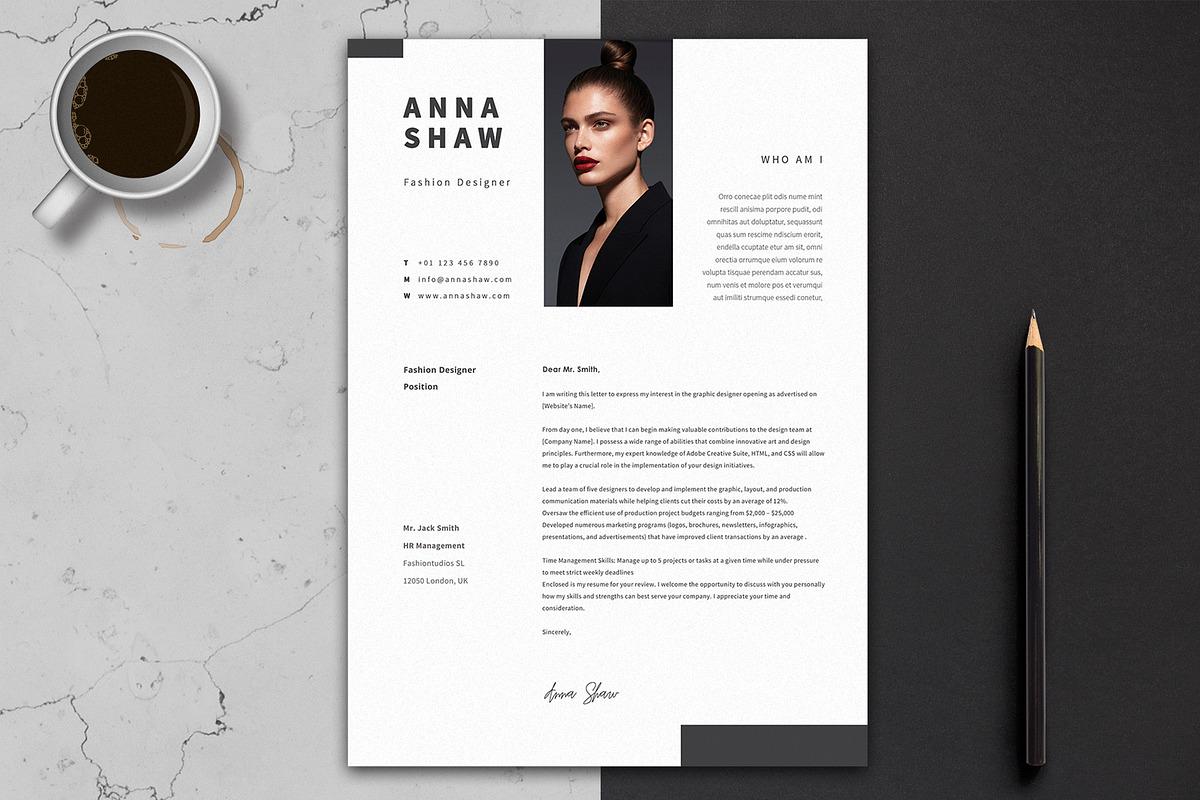 Lyra Resume Template in Letter Templates - product preview 8