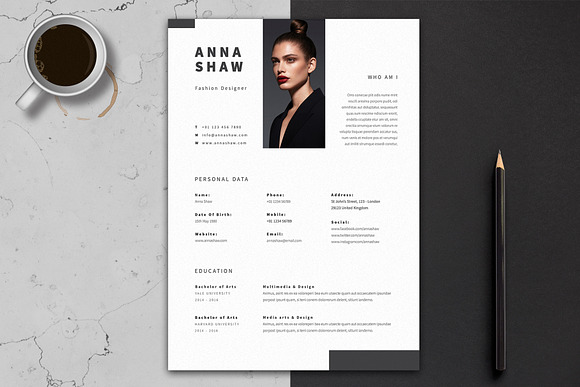 Lyra Resume Template in Letter Templates - product preview 1