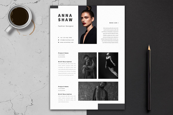 Lyra Resume Template in Letter Templates - product preview 4