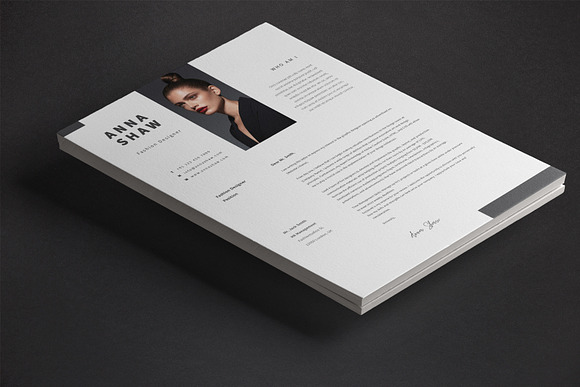 Lyra Resume Template in Letter Templates - product preview 5