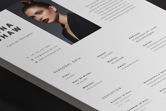 Lyra Resume Template in Letter Templates - product preview 10