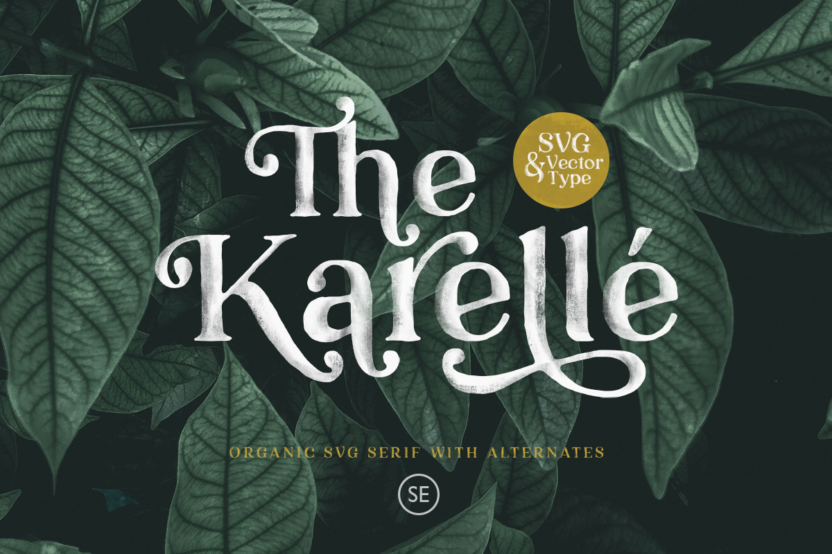 Karelle SVG - An Organic Serif in Serif Fonts - product preview 8