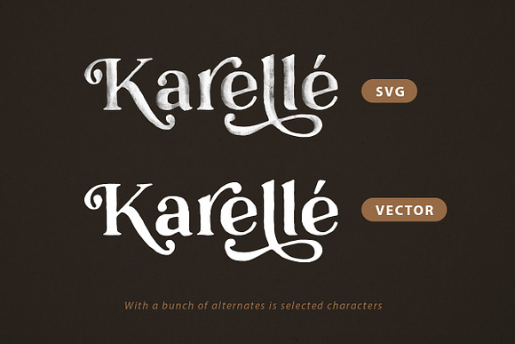 Karelle SVG - An Organic Serif in Serif Fonts - product preview 3