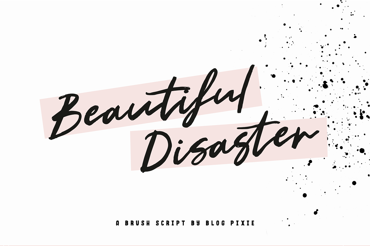 Beautiful Disaster Script Font in Script Fonts - product preview 8
