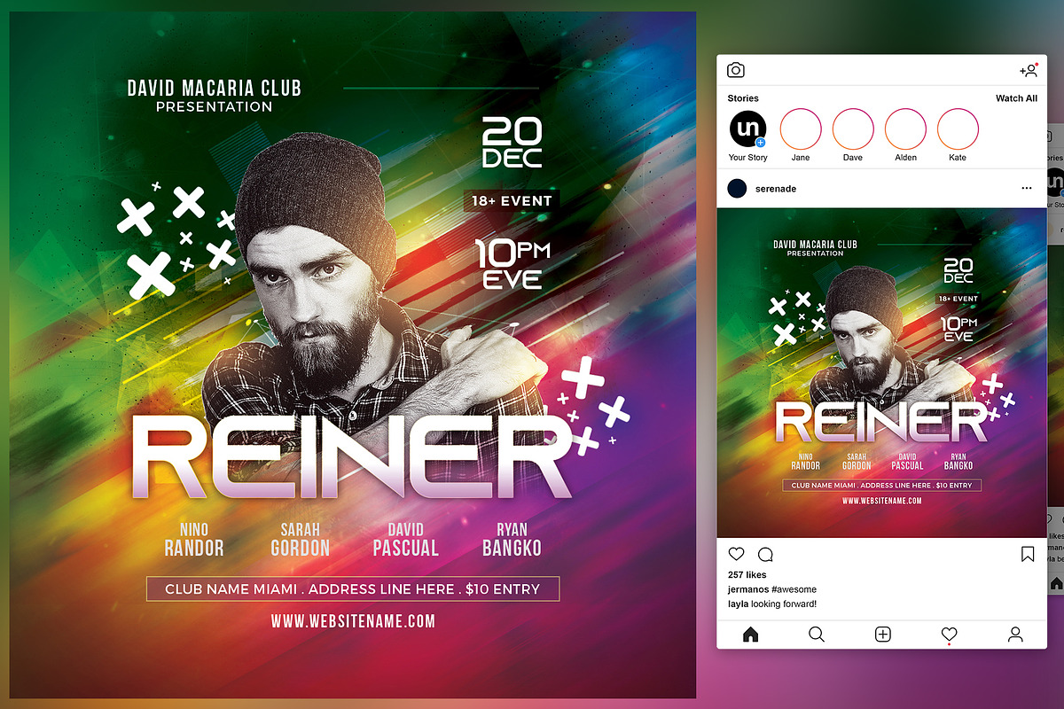 DJ Event Flyer in Flyer Templates - product preview 8