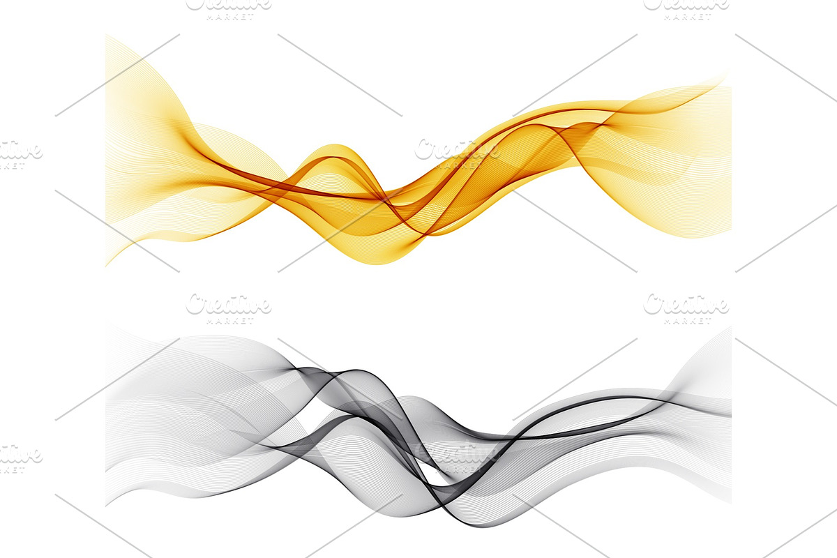 Set of color abstract wave design in Textures - product preview 8