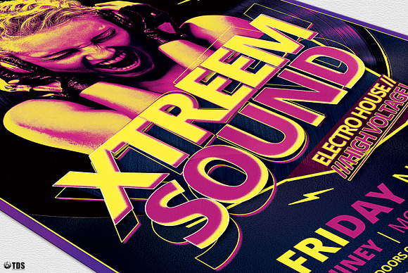 Xtreem Sound Flyer Template in Flyer Templates - product preview 5
