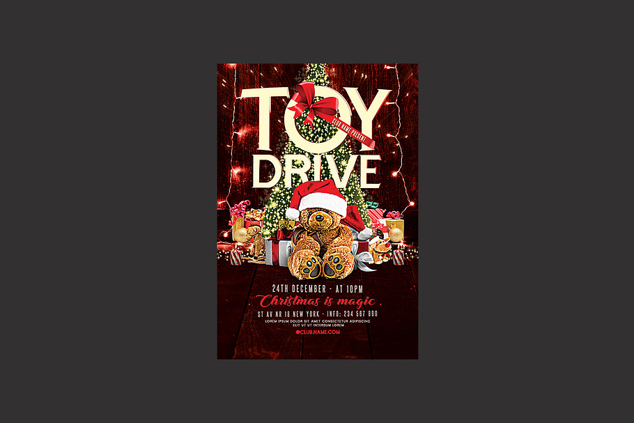 Christmas Toy Drive Flyer in Flyer Templates - product preview 8