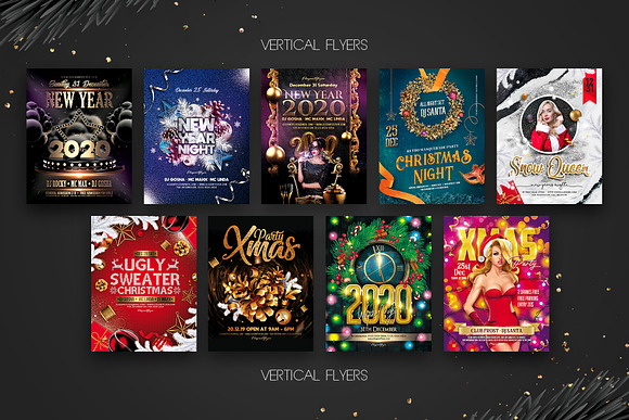 Christmas & New Year Flyers Bundle in Flyer Templates - product preview 2