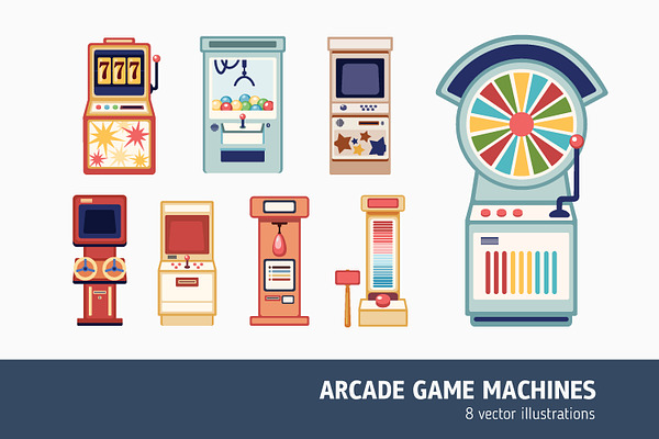 Arcade game machines set