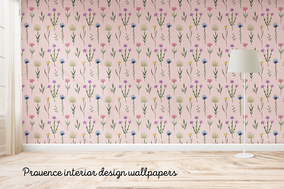 Watercolor Wildflowers. Patterns in Patterns - product preview 2
