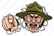 Angry Army Bootcamp Drill Sergeant