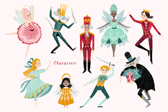 Nutcracker Christmas Clip Art in Illustrations - product preview 1