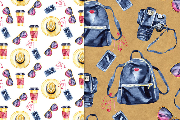 Travel light - seamless patterns in Patterns - product preview 5