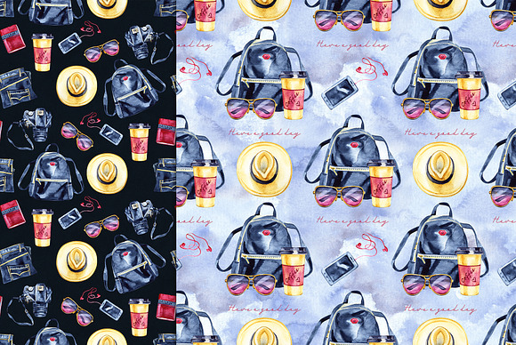 Travel light - seamless patterns in Patterns - product preview 6