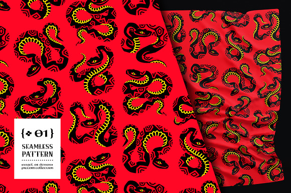 Angel or Demon. Snakes in Patterns - product preview 1