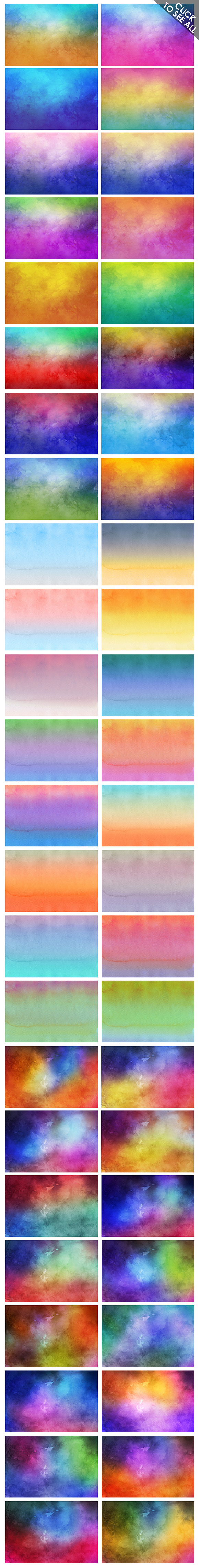 50%OFF*48 Watercolor Backgrounds in Textures - product preview 4