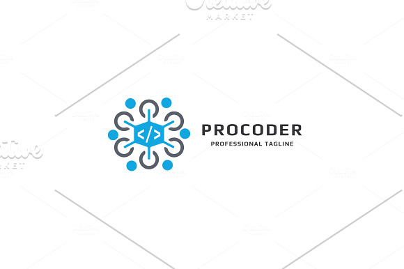 Professional Coder Logo in Logo Templates - product preview 3