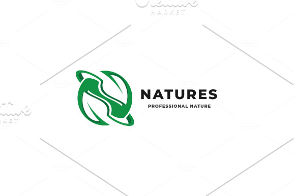 World Nature Leaf Logo in Logo Templates - product preview 3