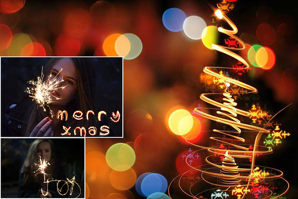 Christmas Bundle Bokeh, Sparklers in Objects - product preview 8