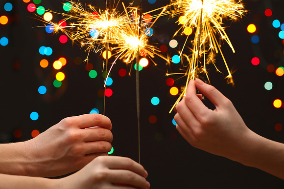 Christmas Bundle Bokeh, Sparklers in Objects - product preview 9
