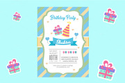 Birthday Party Card Design for Kids