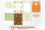 11 Thanksgiving Printables Bundle
