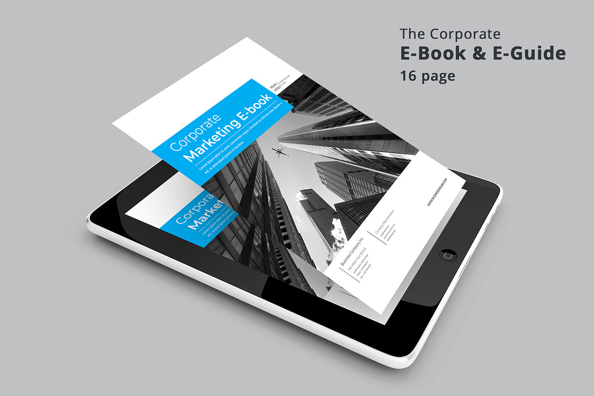 Corporate Marketing E-Book in Brochure Templates - product preview 8