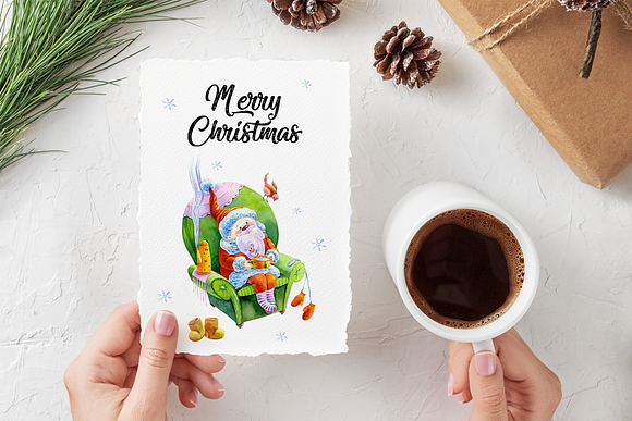 Christmas Greeting Card Template in Postcard Templates - product preview 4